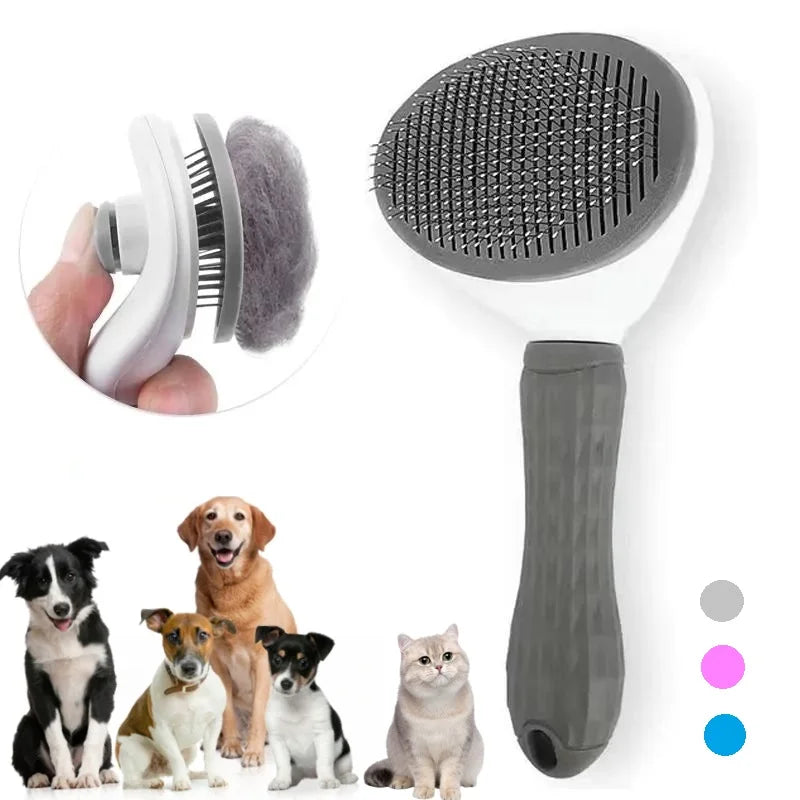 Velmora™ Self-Cleaning Pet Brush – Effortless Fur Removal for Cats & Dogs