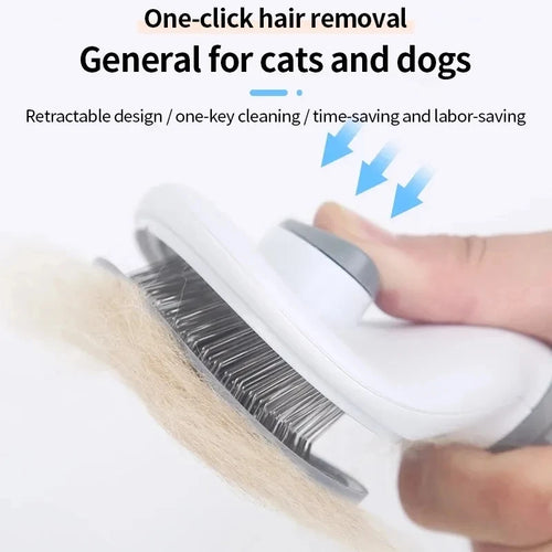 Velmora™ Self-Cleaning Pet Brush – Effortless Fur Removal for Cats & Dogs